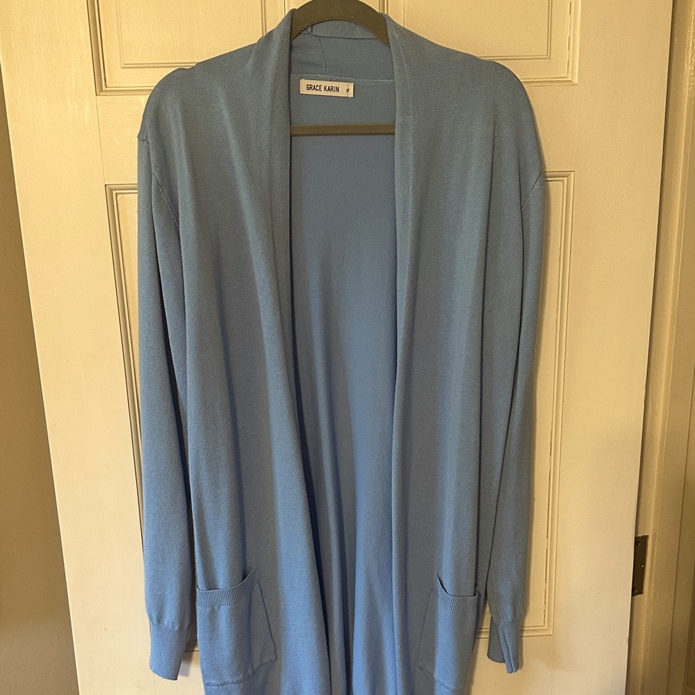Blue Grace Karin Open Cardigan